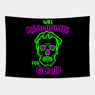 Reanimate Dead for Gold Funny Necromancy Necromancer Dungeon Tabletop D20 RPG Tapestry