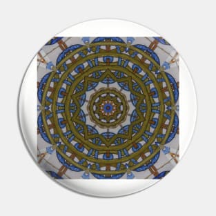 Globe Tiles Mandala Azulejos Pin