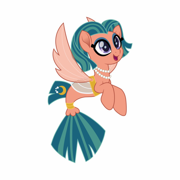 Somnambula Sea Pony My Little Pony Baseball T Shirt Teepublic