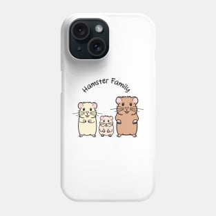 Hamster Family Harmony Phone Case