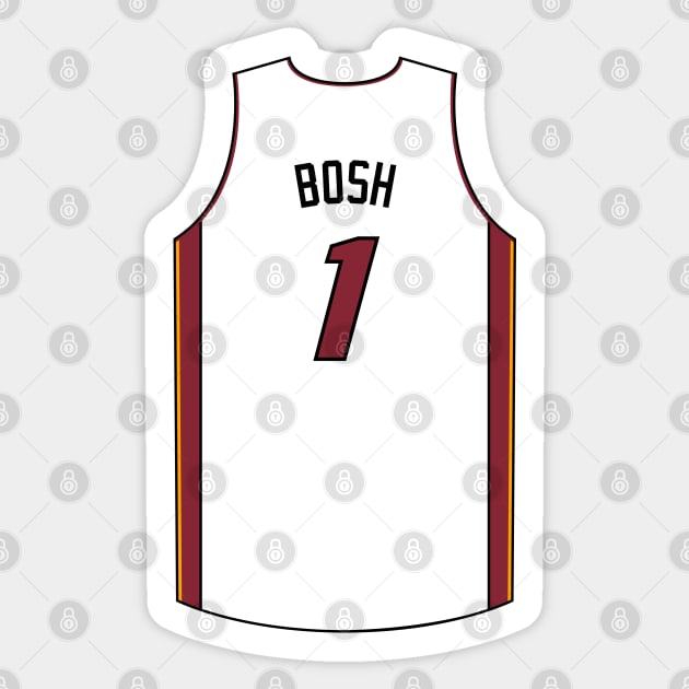 Chris Bosh Miami Jersey Qiangy Chris Bosh Sticker TeePublic