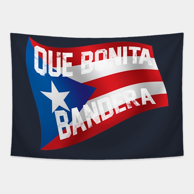 Que bonita Bandera Puerto Rico Tapestry by Rayrock76