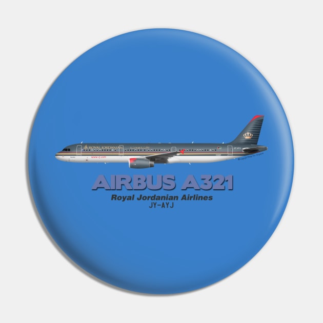 Airbus A321 - Royal Jordanian Airlines Pin by TheArtofFlying