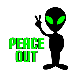 Peace Out Alien T-Shirt