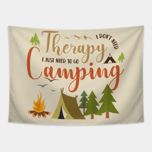 Camping is my Therapy! Tapestry