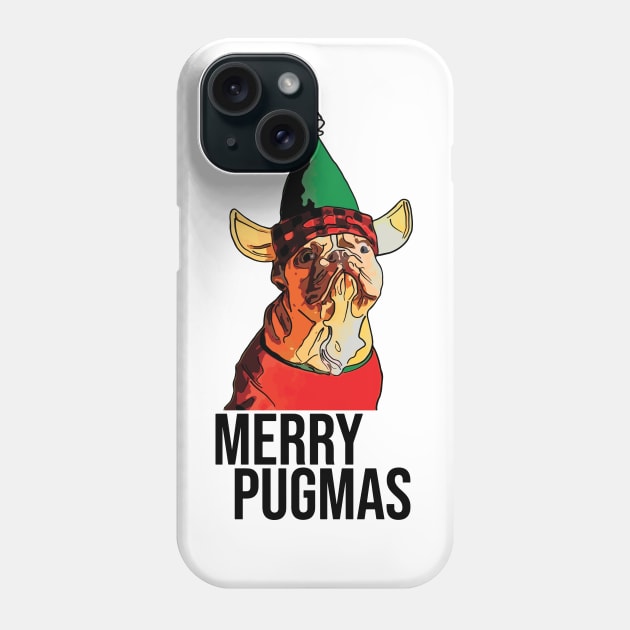 Funny Merry Pugmas Phone Case by ardp13