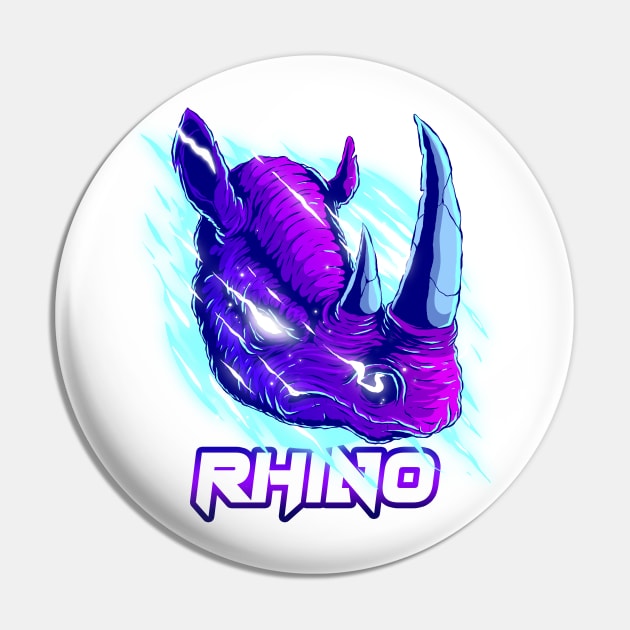 Energy Rhino Pin by Fashionlinestor