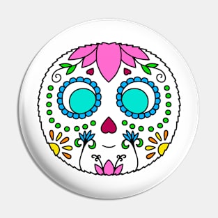 Dia de los Muertos Puff Pin