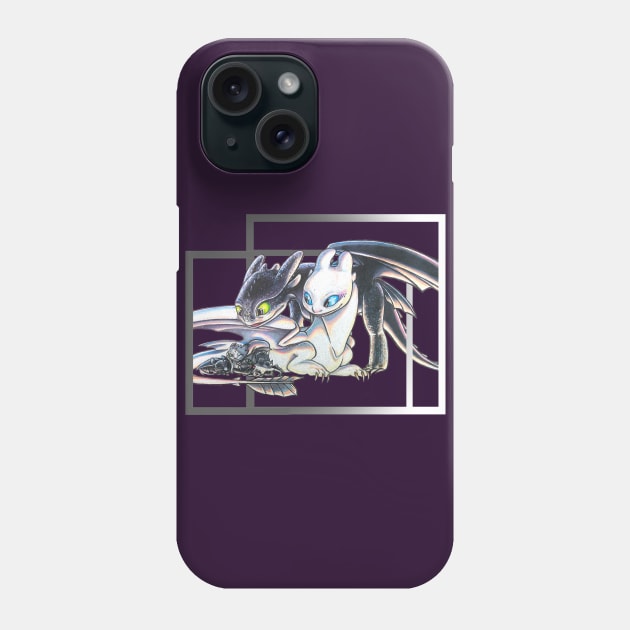 The Hidden World Phone Case by barnitz_draws