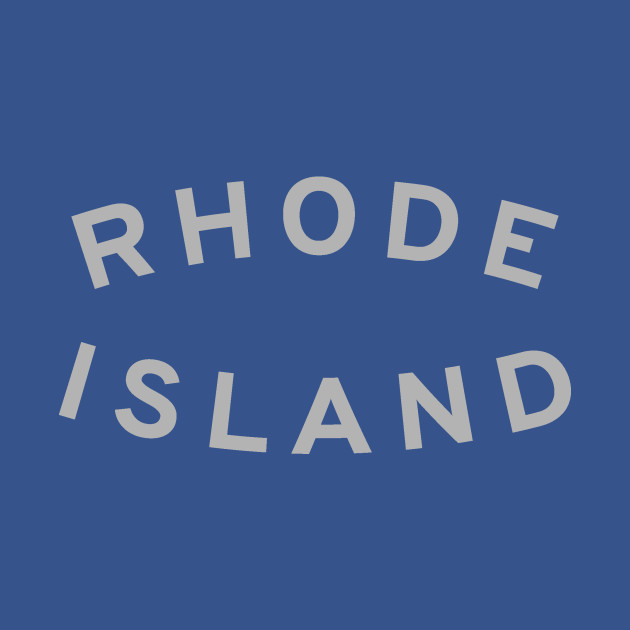 Discover Rhode Island Typography - Rhode Island - T-Shirt