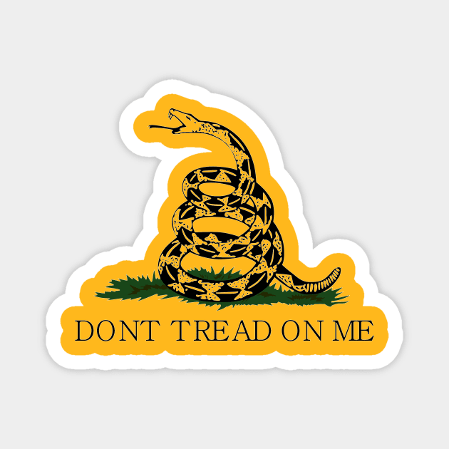 Don't Tread On Me Flag Magnet by NeilGlover