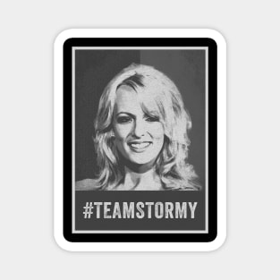 Team Stormy - Stormy Daniels - Grayscale Style Magnet