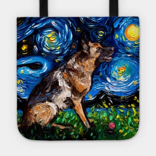 German Shepherd Night 3 Tote