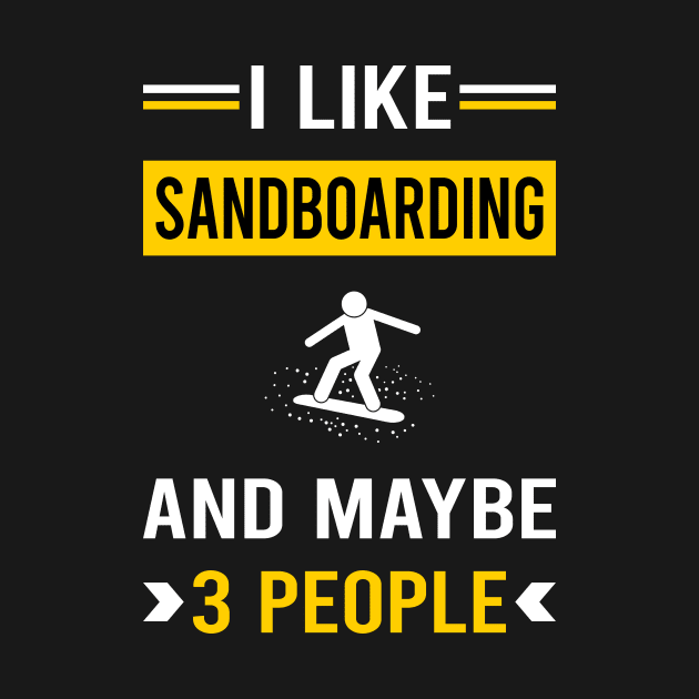 3 People Sandboarding Sandboard Sandboarder Sand Dune Surfing Boarding by Good Day