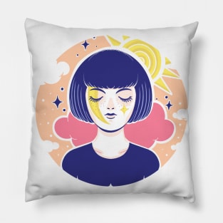 Eclipse girl Pillow