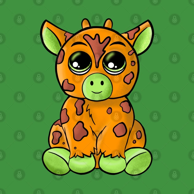 Giggly Giraffe by Kimanneart