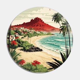 Punta de Mita Mexico Vintage Poster Tourism Pin