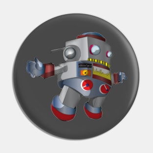 Vintage Robot Pin