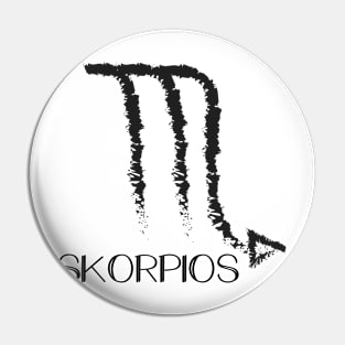 Scorpio zodiac sign Pin