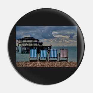 Deckchairs, Brighton Pin