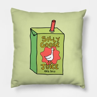 Silly Goose Juice Green Pillow