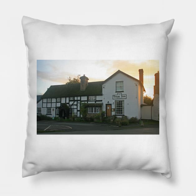 The Tram Inn, Eardisley, October 2021 Pillow by RedHillDigital