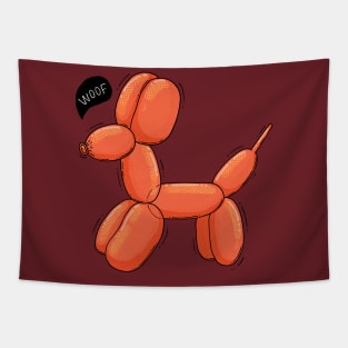 WOOF BALLOON DOG Tapestry