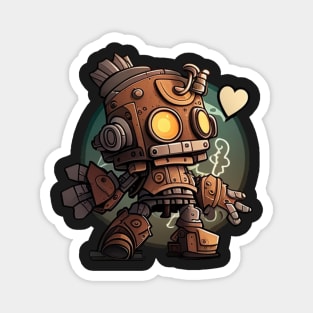 Steampunk robot Magnet