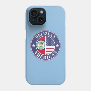 Proud Belizean-American Badge - Belize Flag Phone Case