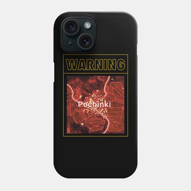 Pochinki Map Warning Phone Case by happymonday