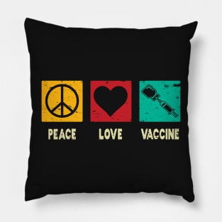 Peace Love Vaccine Pillow