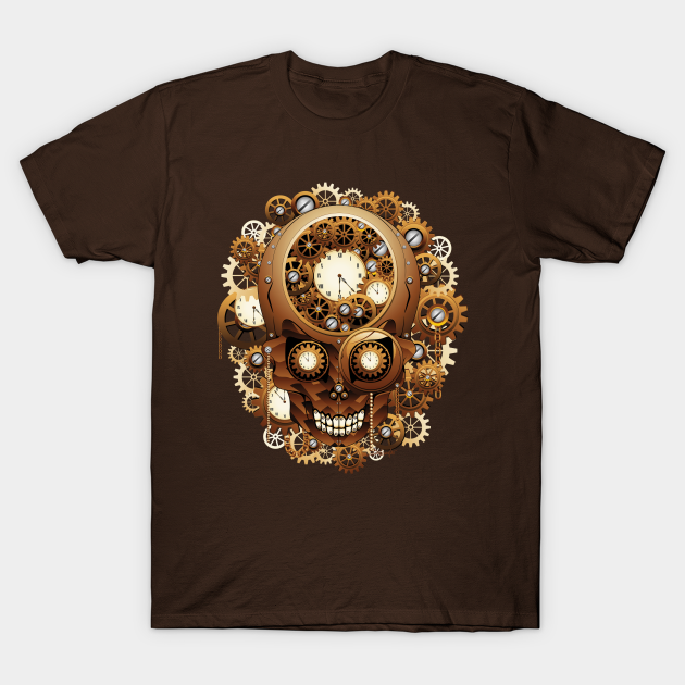 Steampunk Skull Vintage Style - Skull - T-Shirt | TeePublic