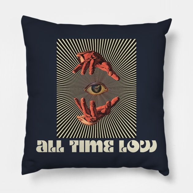 Hand Eyes All Time Low Pillow by Kiho Jise