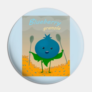 BlueBerry granola Pin