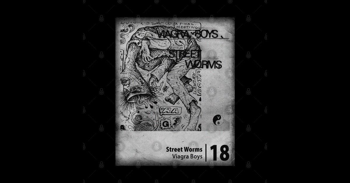 Street Worms // Minimalist Fanart Tribute - Viagra Boys - Sticker ...