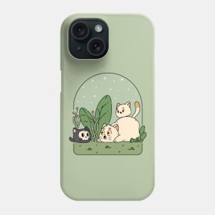 The Garden Spooky Cat | Green Phone Case