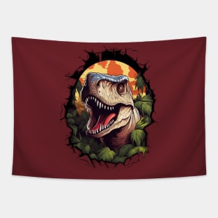 Dinosaur Raptor from Jurassic Era Tapestry