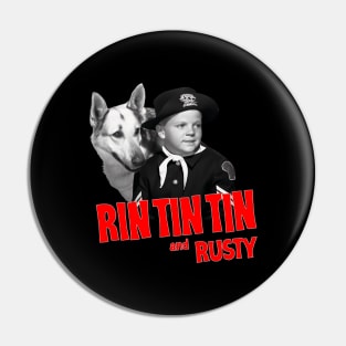 Rin Tin Tin & Rusty  - Adventures Of Rin Tin Tin - 50s Kids Tv Show Pin