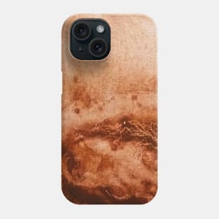 Brown watercolor gradient design Phone Case