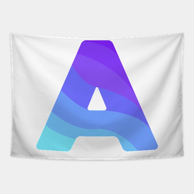 A logo gradient color Tapestry by joeymono