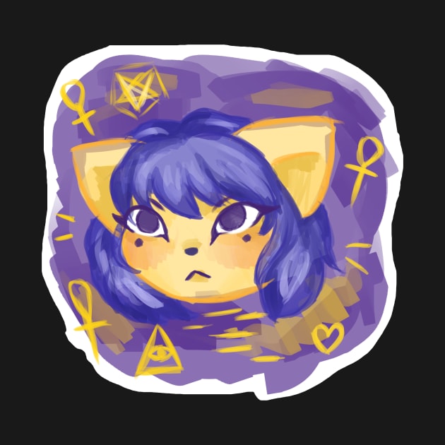 Ankha cat by peephammett