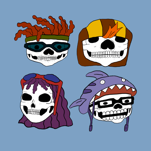 Rocket Power Skulls by TheDeathOfMyChildhood1