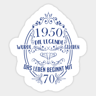 70 Geburtstag Stickers Teepublic