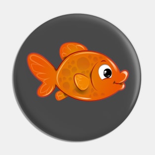 Big Eye Glodfish Pin