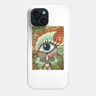 Eye Spy Orange Green Phone Case