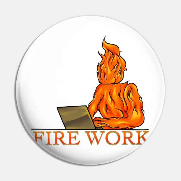 Fire Work Pin by Arjanaproject