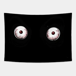 Zombie eyes scary halloween design Tapestry