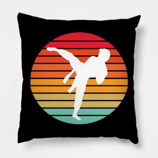 Karate Art Retro Pillow