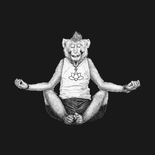 Monkey Yoga by ronnkools