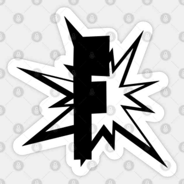 F Lettering Capital Letter F Initials Comic Art Monogram Style F Letter Alphabet Sticker Teepublic